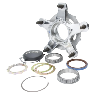 Wheel Hub, Front, 2-7/8in. Wide 5, Includes Bearings, Dust Cap , Hardware, and Wheel Studs, Aluminum, Polished, Each. - WIN3750F
