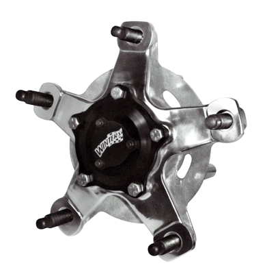 Wheel Hub, Rear, 2-7/8in. Wide 5, 24 Spline Drive Flange, Includes Bearings, Hardware, and Wheel Studs, Aluminum, Polished, Each. - WIN3750