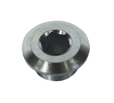 Winters 007 Wide 5 Hub Oil Level Plug, 1/2-20in. Thread, Socket Head, O-Ring Seal, Steel, Zinc Oxide, Each. (Also Quick Change Bell Oil Level Plug.) - WIN7874S