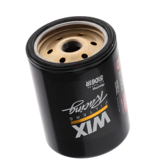 Oil Filter, Canister, Screw-On, 5.188 in Tall, 13/16-16 in Thread, Steel, Black Paint, 61 Micron, 61 Micron, Each