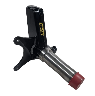 Spindle, Late Model, Stock Clip, 5.25/1.25, Passenger Side, Steel, Black Powder Coated, GM-K6141, Each. - PPMA262