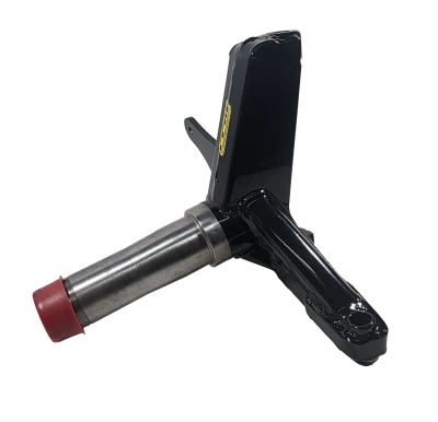 Spindle, Late Model, Stock Clip, 5.25/1.25, Passenger Side, Steel, Black Powder Coated, GM-K6141, Each. - PPMA262