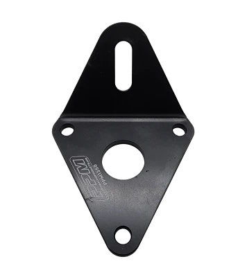 Motor Mount, Bolt-On, Black Powder Coat, Aluminum, 1/4 in thick, SBC, Each - PPM1350