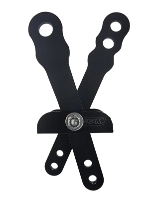 Shifter, Transmission, 2 Lever, Black, Aluminum, Shifter Only. - PPM1000-1