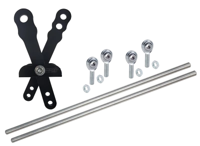 Shifter Assembly, Transmission, 2 Lever, Shifter Rods, Rod Ends, Universal, Kit - PPM1000