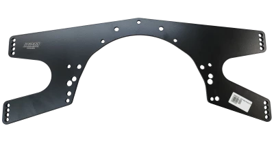Midplate, Engine, GRT (Pre 2011) 5/8in. Offset, Chevy & Ford Bolt Pattern, 1/2in. Adjustments, Black Powdercoated, 1/4in. Aluminum, Each. - PPM1310