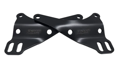 Motor Mount, Bolt-On, Steel, Black Powder Coat, Front, Small Block Ford, Pair - PPM1352