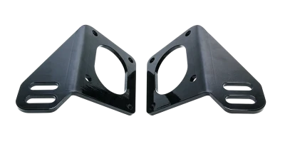 Motor Mount, Bolt-On, Steel, Black Powder Coat, GM LS-Series, SBC, Pair - PPM1357