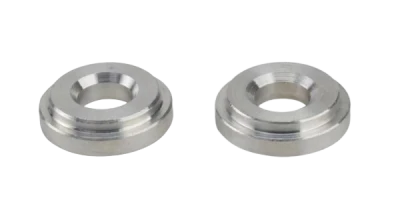Throttle Linkage Bushing, 2-Piece, 1/2 in Mounting Diameter, 1/4 in throttle stud, Steel, Natural, Holley Carburetors, Each - PPM1334