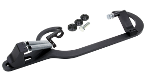 Throttle Return Spring Bracket, Integrated Throttle Stop, Steel, Black, Universal, Each