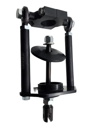 Sixth Coil, 1.5 in tube, Aluminum, Black, Accepts 2.5 in ID Spring, 3/8 in clevis hole, Spring not included, Each - PPM0260-R