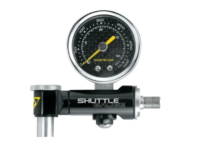 Topeak Shuttle Gauge With Hard Shell Bag, ANALOG gauge, use measurement gauge 300 psi - PPMS-7791-147