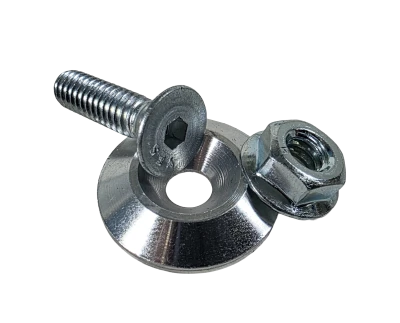 Washer, Tapered, Aluminum, 1 in OD, 1/4 in hole,10 Pack, Mill Finish, Bolts, Nuts, Kit - PPM10AW-K