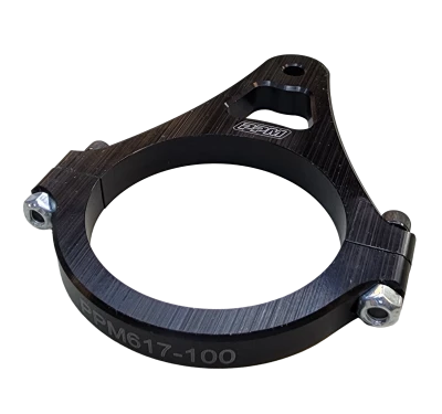 Exhaust Header Hanger, 3 in ID, Black Anodized Aluminum, 5/16 in hole, 1/2 in thick - PPM617-100
