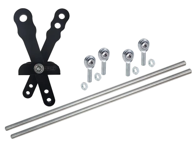 Shifter Assembly, Transmission, 2 Lever, Shifter Rods, Rod Ends, Universal, Kit - PPM1000
