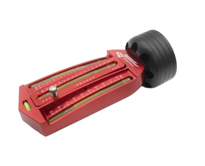 Caster / Camber Gauge, Analog, Magnetic Adapter, Carry Case, Billet Aluminum, Red Anodized - LON52-78272