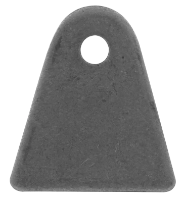 Chassis Tab 1-5/8, Flat, 1/4 in Mounting Hole, 1/8 in Thick, Steel, Natural, Each - PPM-609