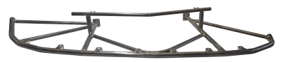 Longhorn Front Bumper, 32-1/2in. Center to Center, Slip In Filler Panel Support, Steel, Each. (Fits 2024 and Newer) - PPMLBumperF-24