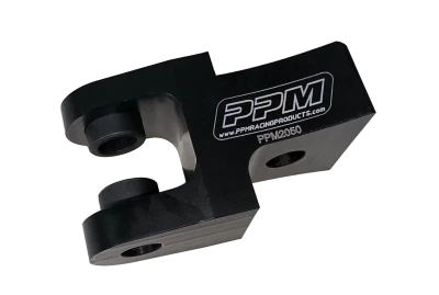 Shock Mount, Drop Mount, Bolt-On, 2 in Drop, Aluminum, Black Anodized, Bushing, Each - PPM2050