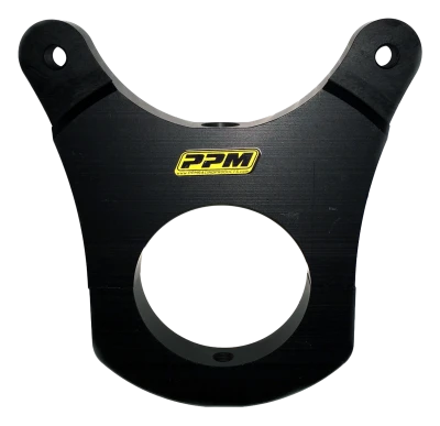 Brake Caliper Bracket, Rear, Clamp / Bolt-On, 3 in Axle Tube, Billet Aluminum, Black Anodized, 5.25 in, Wilwood Superlite Caliper, Kit - PPM1530-DL