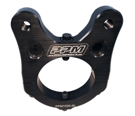 Brake Caliper Bracket, Rear, Clamp / Bolt-On, 3 in Axle Tube, Billet Aluminum, Black Anodized, 3.50 in, Wilwood NDL Caliper, Kit