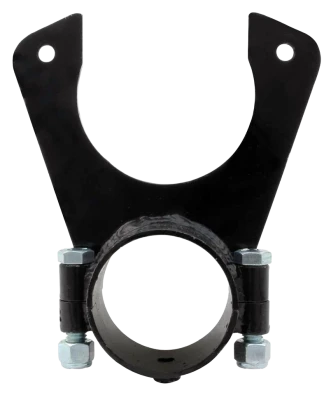 Brake Caliper Bracket, Rear, Clamp-On, 3 in OD Axle Tube, Steel, Black Powder Coat, GM Metric Caliper, Pin Bolt - PPM1530MGM