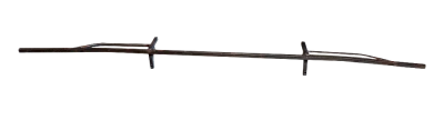 Longhorn Front T-Bar, 30in. Center to Center, With Hood Pin Mounts, Steel, Each. - PPMLTbarF