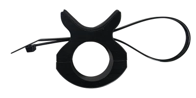 Shock Reservoir Bracket, Clamp-On, Cable Tie, Aluminum, Black Anodized, 1-1/2 to 3 in Reservoirs, 1-1/2 in OD Tube, Each. - PPM1190