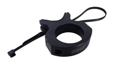 Shock Reservoir Bracket, Clamp-On, Cable Tie, Aluminum, Black Anodized, 1-1/2 to 3 in Reservoirs, 1-3/4 in OD Tube, Each. - PPM1195