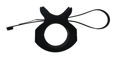 Shock Reservoir Bracket, Clamp-On, Cable Tie, Aluminum, Black Anodized, 1-1/2 to 3 in Reservoirs, 1-3/4 in OD Tube, Each. - PPM1195