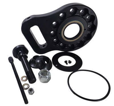 Pinion Mount, Single Sided, Threaded Adjuster, Aluminum, Black, Each. - PPM0450