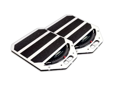 Turn Plates, 1500 lb Capacity, Free Floating, 1 in Height, 1/2 Degree Increments, Pair - LON52-79800