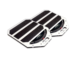 Turn Plates, 1500 lb Capacity, Free Floating, 1 in Height, 1/2 Degree Increments, Pair