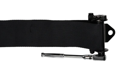 Harness, 3" Belts, 5 Point, Latch and Link, SFI 16.1, Pull Down / Left Side Ratchet Adjust, Bolt In, Individual Harness, HANS Ready, Black, Kit - ALL951181