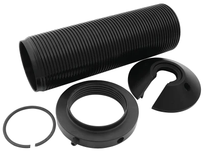 Coil-Over Kit, 2.500 in ID Spring, 2.000 in Smooth Body Shock, 7 in Sleeve, Aluminum, Black Anodized, QA1 50, 53, Kit - PPMS-CK64145