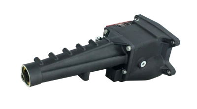Falcon Late Model Transmission, Manual, 2 Forward Speeds, Reverse, Internal Hydraulic Clutch, 10 Spline Input Shaft, Aluminum Case, Black Dispersant, Kit. - WIN60100BL