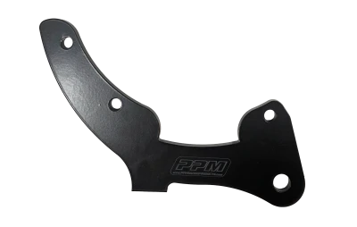 Longhorn Liftbar Rear End Plate, Bottom Side, 3/8in. Thick, Flat Black, Aluminum, Each. (Requires 2) - PPM1001BB