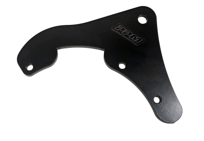 Longhorn Liftbar Rear End Plate, Top Side, 3/8in. Thick, Flat Black, Aluminum, Each. (Requires 2) - PPM1001TB