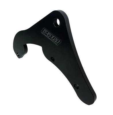 Longhorn Liftbar Rear End Plate, Top Side, 3/8in. Thick, Flat Black, Aluminum, Each. (Requires 2) - PPM1001TB