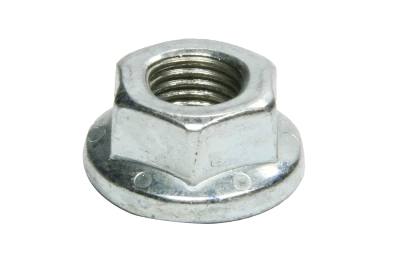 Nut, Locking, 7/16-20 in Thread, Hex Head, Mechanical, Smooth Flange, Steel, Zinc Oxide, Winters Drive Flange Studs / Side Bell Thru Bolts, Each - WIN7177