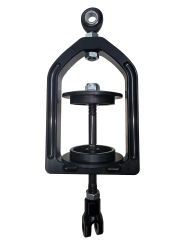 Sixth Coil, Fits 2.5in. I.D. by 4in. Tall Spring, Rod End Top, Clevis Bottom, Includes Top and Bottom Spring Cup, Aluminum, Black, Each.