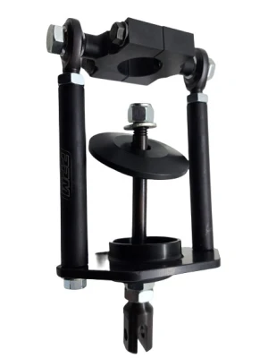 Sixth Coil, 1.5 in tube, Aluminum, Black, Accepts 2.5 in OD Spring, 3/8 in clevis hole, Spring not included, Each - PPM0260-R
