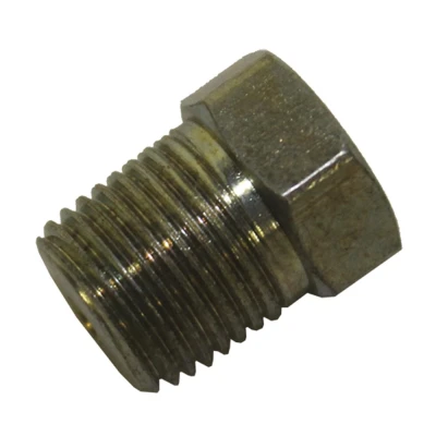 Fitting, Adapter, Straight, 1/8 in NPT Male to 1/4-28 in Female, Steel, Cadmium Plated, Each. (39)(50) - WIN65314