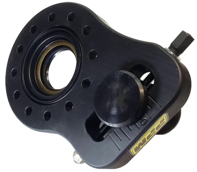 Pinion Mount, Single Sided, Threaded Adjuster, Aluminum, Black, Each. - PPM0450