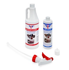 Air Filter Service Kit, 32 oz Spray Bottle Cleaner, 12 oz Squeeze Bottle Oil, Blue Oil, Walker Filters, Kit