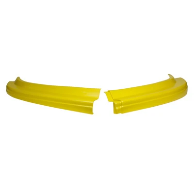 Center Nose Valances, MD3 Evolution 2, Left & Right Sides, Plastic, Yellow, Dirt Late Model, Kit. - FS-32004-41751-Y
