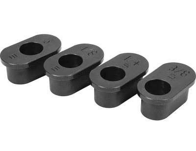 Allstar Adjustable Centerlink Insert Kit, Includes 0, 1/8, 1/4 and 3/8 inch Offsets, Straight Through, Steel, Black Paint, Kit. - ALL57334