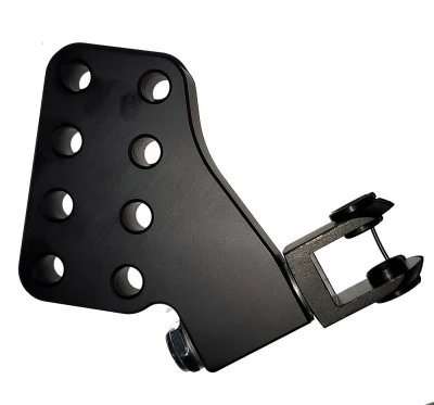 Rotating Shock Mount-with clevis-extended drop. 7/16 Bolt Holes. - PPM2642R-EXT