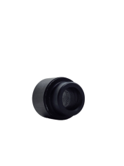 Rod End Reducer Spacer, Aluminum, 5/8 in to 1/2 in, 13/16 in spacing, Black Anodized, Birdcage Bushing, Each