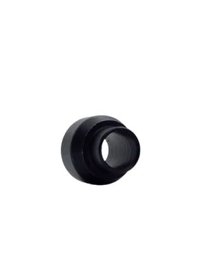 Bushing, Step, Aluminum, 5/8 in to 1/2 in, 5/8 in spacing, Black Anodized, Birdcage Bushing, Each - PPM2666
